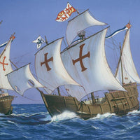 Christoph Columbus(SANTA MARIA, PINTA AND NINA)1/75 ,PLASTIC SCALE MODEL