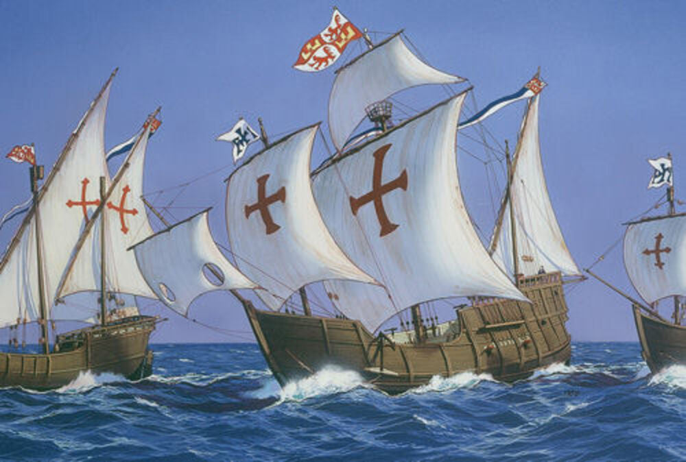 Christoph Columbus(SANTA MARIA, PINTA AND NINA)1/75 ,PLASTIC SCALE MODEL