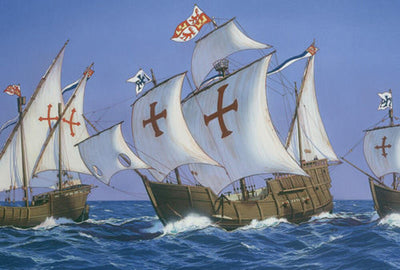 Christoph Columbus(SANTA MARIA, PINTA AND NINA)1/75 ,PLASTIC SCALE MODEL