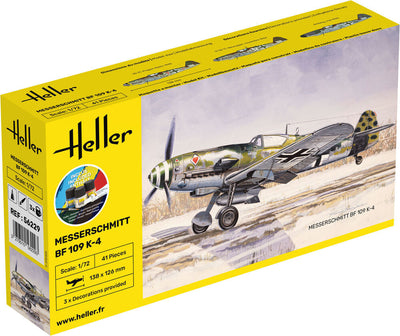Messerschmitt Bf 109 K-4 1/72 STARTER KIT, PLASTIC SCALE MODEL