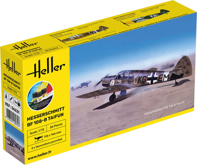 Messerschmitt Bf 108 B Taifun 1/72 STARTER KIT, PLASTIC SCALE MODEL