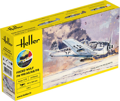 FOCKE-WULF 190 A5/A8/F8 1/72 STARTER KIT, PLASTIC SCALE MODEL