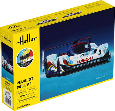 STARTER KIT Peugeot 905 EV 1 1/24, PLASTIC SCALE MODEL