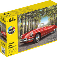 Citroen DS 19 Cabriolet 1/16 STARTER KIT, PLASTIC SCALE MODEL