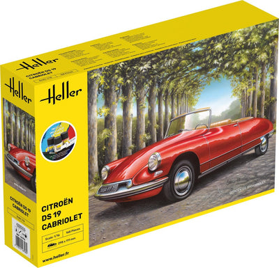 Citroen DS 19 Cabriolet 1/16 STARTER KIT, PLASTIC SCALE MODEL