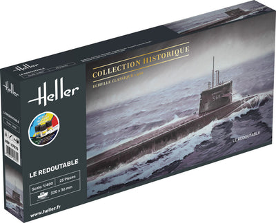 U-Boot S/M Redoutable S 611 1/400 SARTER KIT, PLASTIC SCALE MODEL