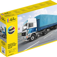 VOLVO F12-20 Globetrotter & Twin-Axle Semi trailer 1/32 STARTER KIT, PLASTIC SCALE MODEL