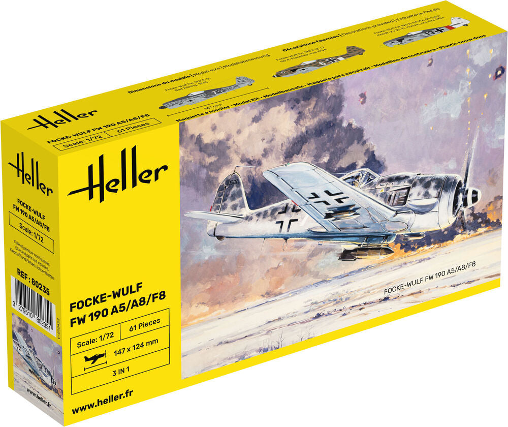 Focke-Wulf 190 A5/A8/F8 1/72, PLASTIC SCALE MODEL