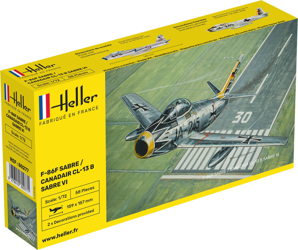 F-86F SABRE / CANADAIR CL-13 B Sabre VI 1/72, PLASTIC SCALE MODEL