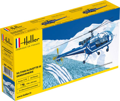 SA 316 Alouette III Gendarmerie 1/72, PLASTIC SCALE MODEL