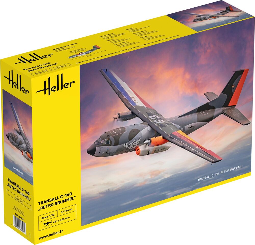 TRANSALL C-160 RETRO BRUMMEL 1/72, PLASTIC SCALE MODEL