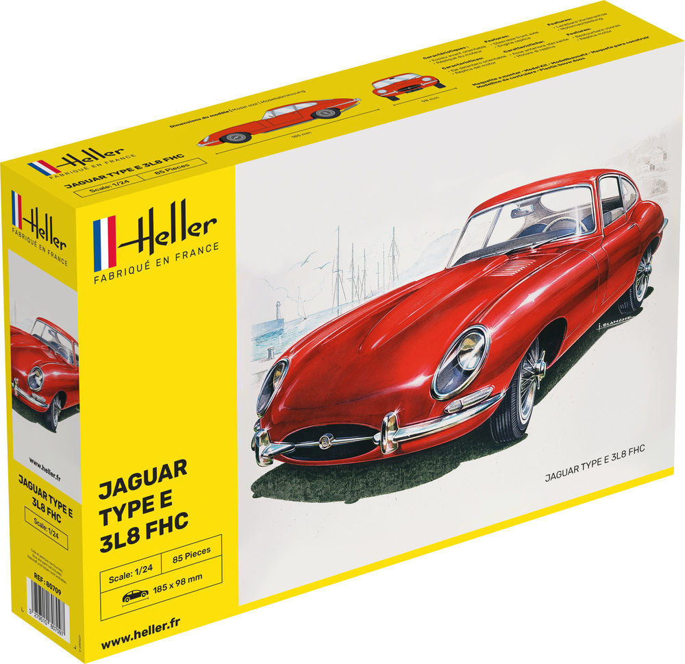 Jaguar Type E 3L8 FHC 1/24, PLASTIC SCALE MODEL