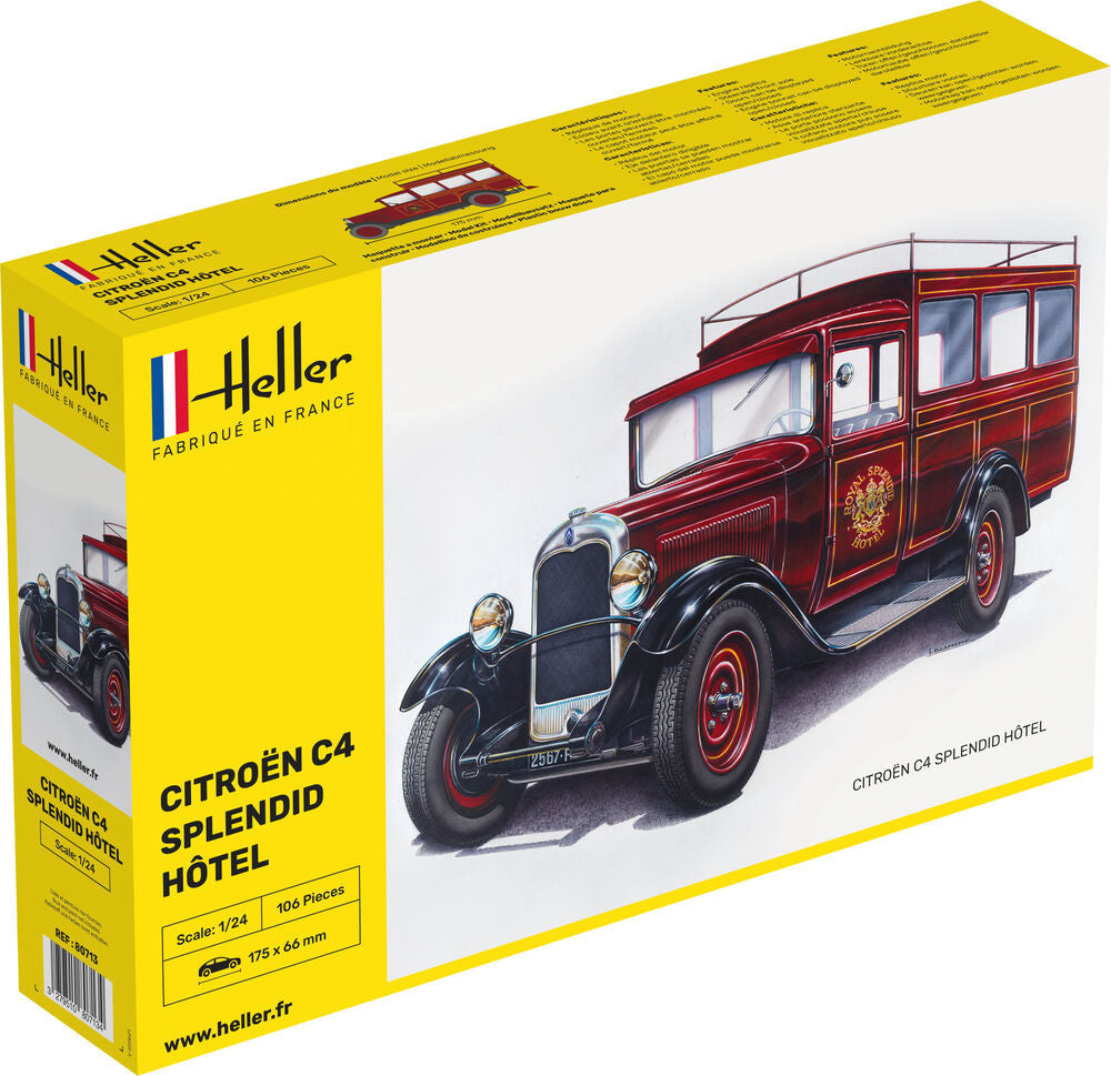 Citroen C4 "Splendid Hotel 1/24, PLASTIC SCALE MODEL