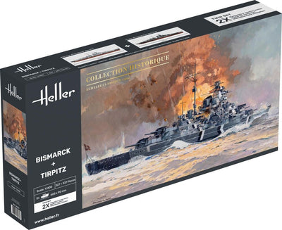 Bismarck + Tirpitz TWINSET 1/400, PLASTIC SCALE MODEL
