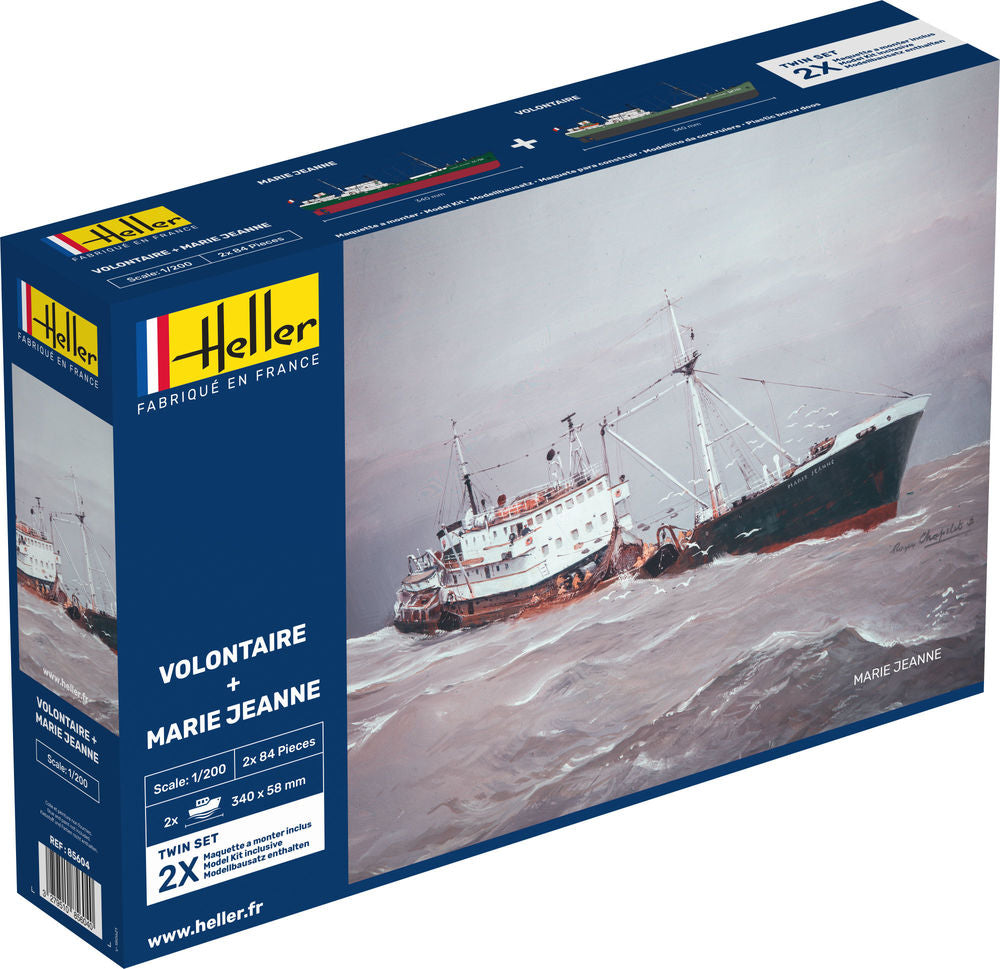 VOLONTAIRE MARIE + MARIE JEANNE Twinset 1/200,PLASTIC SCALE MODEL