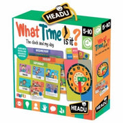 WHAT TIME IS IT?;EDUCTIONAL PUZZLE, TEACHER HOMESCHOOL SUPPLIES;  TODDLER LEARNING TOYS;  BIRTHDAY