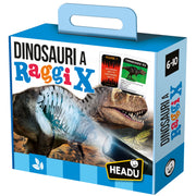 DINOSAURS UNDER THE X-RAY;EDUCTIONAL PUZZLE, TEACHER HOMESCHOOL SUPPLIES;  TODDLER LEARNING TOYS;  BIRTHDAY