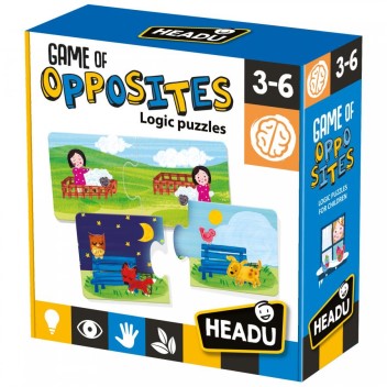 GAME OF OPPOSITES;EDUCTIONAL PUZZLE, TEACHER HOMESCHOOL SUPPLIES;  TODDLER LEARNING TOYS;  BIRTHDAY