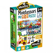 MONTESSORI FIRST PUZZLE THE CITY;EDUCTIONAL PUZZLE, TEACHER HOMESCHOOL SUPPLIES;  TODDLER LEARNING TOYS;  BIRTHDAY