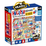 EASY ENGLISH 100 WORDS MY HOUSE;EDUCTIONAL PUZZLE, TEACHER HOMESCHOOL SUPPLIES;  TODDLER LEARNING TOYS;  BIRTHDAY