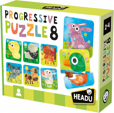 PROGRESSIVE PUZZLE 8;EDUCTIONAL PUZZLE, TEACHER HOMESCHOOL SUPPLIES;  TODDLER LEARNING TOYS;  BIRTHDAY