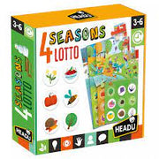 4 SEASONS LOTTO;EDUCTIONAL PUZZLE, TEACHER HOMESCHOOL SUPPLIES;  TODDLER LEARNING TOYS;  BIRTHDAY
