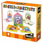 BABIES & HABITATS;EDUCTIONAL PUZZLE, TEACHER HOMESCHOOL SUPPLIES;  TODDLER LEARNING TOYS;  BIRTHDAY