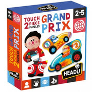 2 PIECES TOUCH  PUZZLE GRAND PRIX;EDUCTIONAL PUZZLE, TEACHER HOMESCHOOL SUPPLIES;  TODDLER LEARNING TOYS;  BIRTHDAY