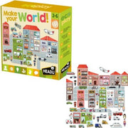 MAKE YOUR WORLD;EDUCTIONAL PUZZLE, TEACHER HOMESCHOOL SUPPLIES;  TODDLER LEARNING TOYS;  BIRTHDAY