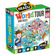 WORLD TOUR;EDUCTIONAL PUZZLE, TEACHER HOMESCHOOL SUPPLIES;  TODDLER LEARNING TOYS;  BIRTHDAY