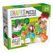 SHAPES PUZZLE FARM;EDUCTIONAL PUZZLE, TEACHER HOMESCHOOL SUPPLIES;  TODDLER LEARNING TOYS;  BIRTHDAY