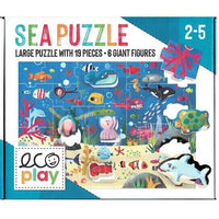 SHAPES PUZZLE SEA;EDUCTIONAL PUZZLE, TEACHER HOMESCHOOL SUPPLIES;  TODDLER LEARNING TOYS;  BIRTHDAY