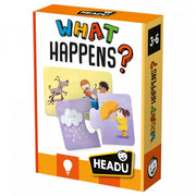 WHAT HAPPENS;EDUCTIONAL PUZZLE, TEACHER HOMESCHOOL SUPPLIES;  TODDLER LEARNING TOYS;  BIRTHDAY