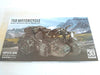 MOTORCYCLE 750 W/SIDECAR METAL MODEL PNTED L8.7XW11.3XH5.8CM