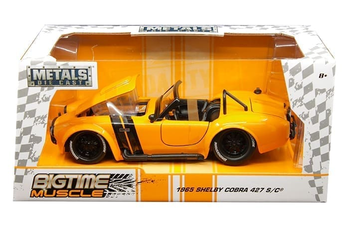 JADA SHELBY COBRA 427 S/C BIGTIME MUSCLE ORANGE 1965 1/24