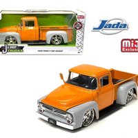 FORD F-100 CUSTOM 2-TONE ORANGE/GREY JT 1956 1/24