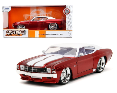CHEV CHEVELLE SS BTM RED/WHITE TOP AND STRIPES 1971 1/24