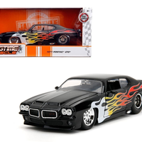 PONTIAC GTO JUDGE BLK WITH FLAMES BTM 1971 1/24