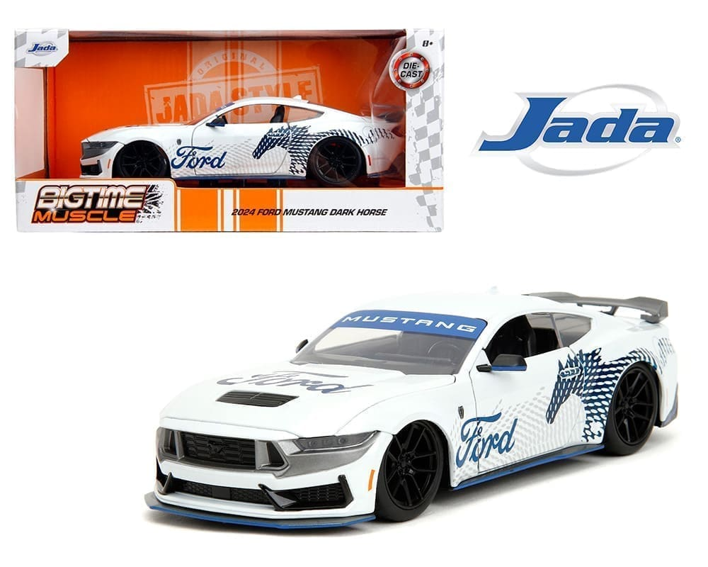 FORD MUSTANG DARK HORSE BTM  WHITE 2024 1/24