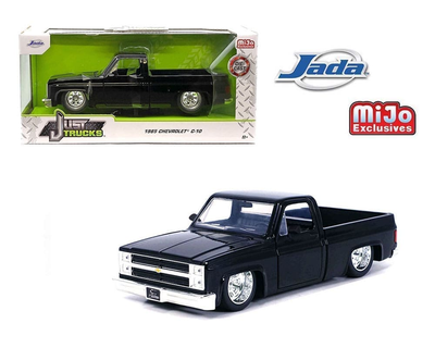 JADA-CHEVROLET C10 PICKUP JT WITH MINILITE WHEELS BLACK 1985 1/24