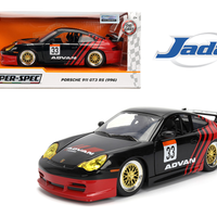 PORSCHE 911 GT3 RS (996) ADVAN  BLACK/RED  HYPER-SPEC 1/24