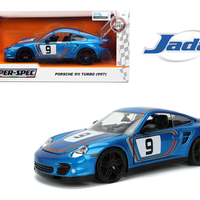 PORSCHE 911 TURBO (997) #9  BLUE  HYPER-SPEC 1/24
