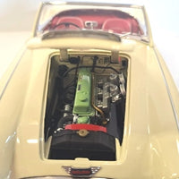 AUSTIN HEALEY 3000 BN7 E.WHITE  1/18, DIECAST COLLECTABLES