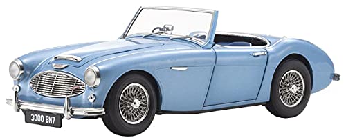 AUSTIN HEALEY 3000 BN7 HEALEY BLUE  1/18, DIECAST COLLECTABLES