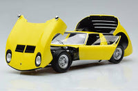 LAMBORGHINI MIURA P400SV YELLOW/SILVER 1/18, DIECAST COLLECTABLES