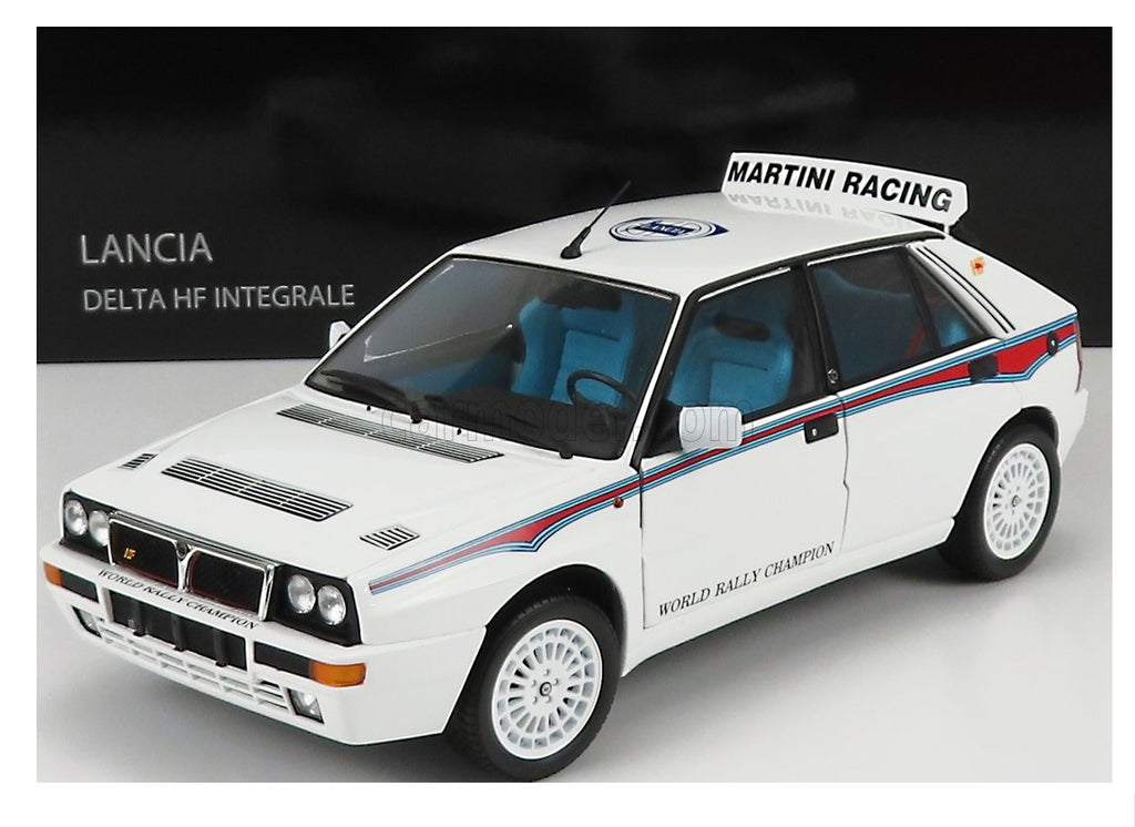 LANCIA DELTA INTEGRALE 6 WHITE  1/18, DIECAST COLLECTABLES