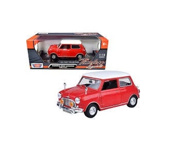 MINI COOPER OLD TYPE RED 1/18, DIECAST CAR, COLLECTABLE CAR.