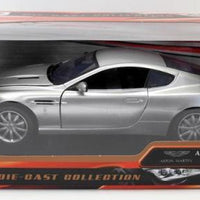 ASTON MARTIN DB9 COUPE SILVER 1/18, DIECAST CAR, COLLECTABLE CAR.