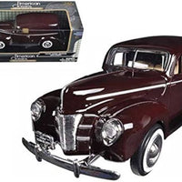 FORD SEDAN DELIVERY PURPLE 1940 1/24, DIECAST CAR, COLLECTABLE CAR.