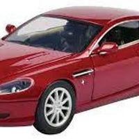 ASTON MARTIN DB9 COUPE RED 1/24, DIECAST CAR, COLLECTABLE CAR.